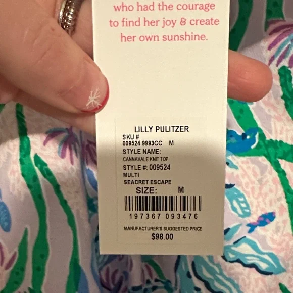 Lilly Pulitzer Bowen top - Picture 2 of 3